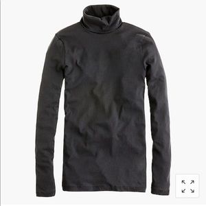 J. Crew Tissue Turtleneck in Black